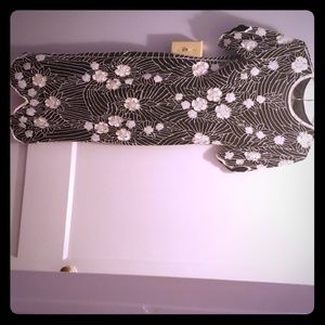 Vintage black and white dress